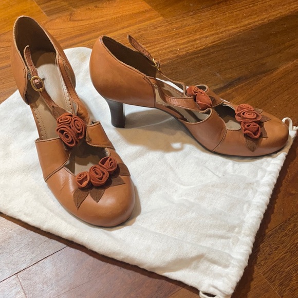 Anthropologie Miss Albright Rosette Heels - Picture 3 of 8